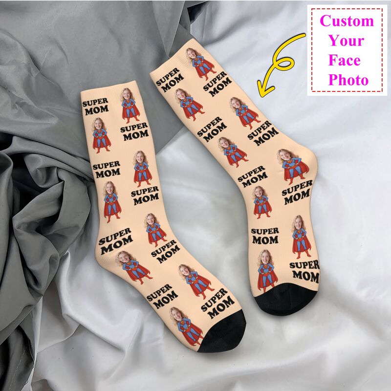 Dress Sock Men - Kaos Kaki Pria Custom Super Mom