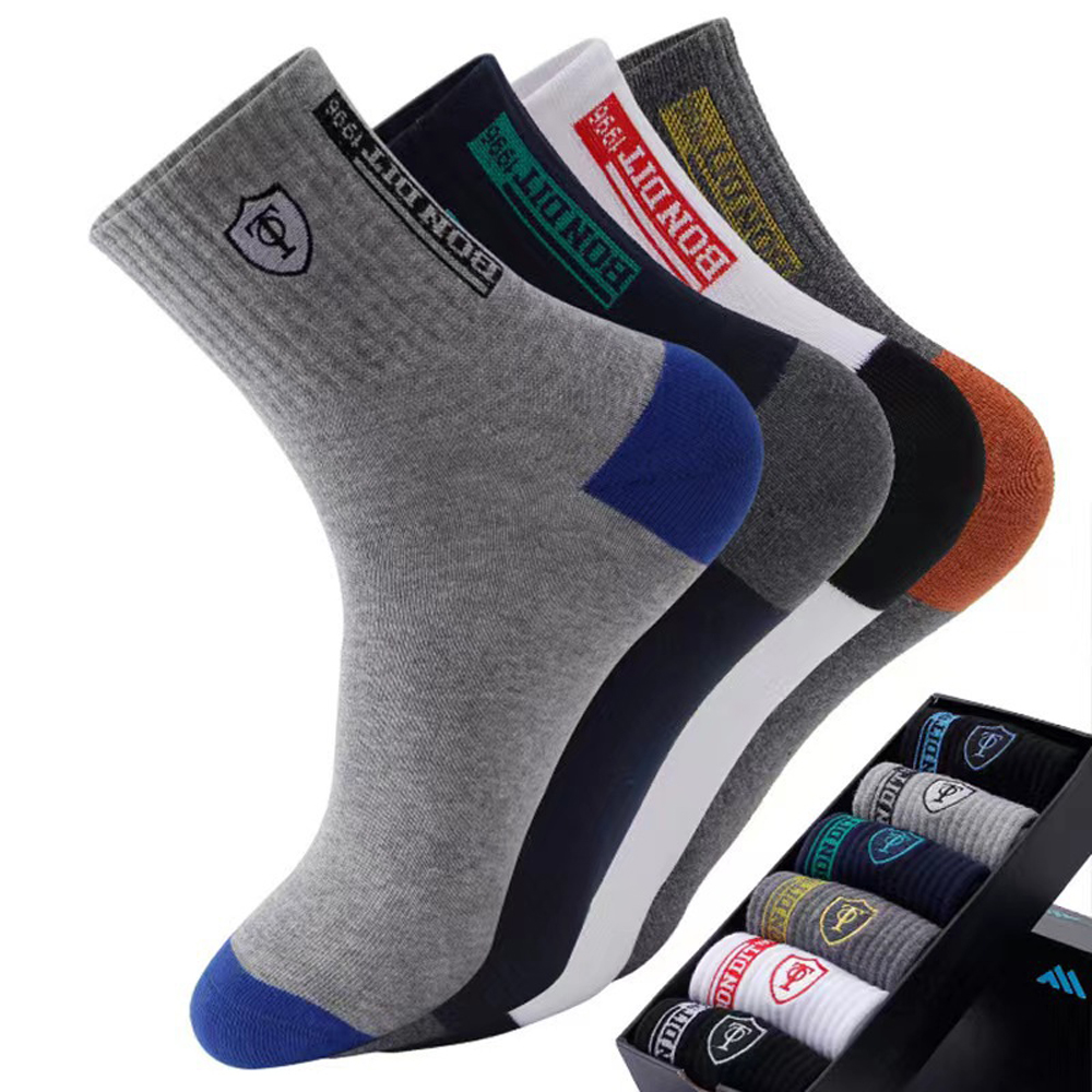 Cotton Crew Sock Pack - Kaos Kaki Pria 5/10 Pasang Premium