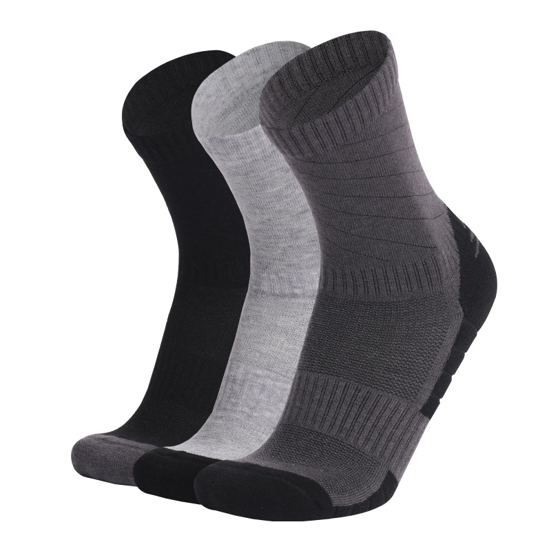 Wool Hiking Sock - Kaus kaki olahraga pria, 3 pasang,