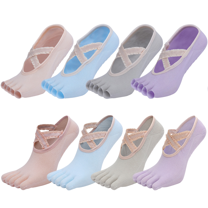 Toe Sock Split - Kaus Kaki Yoga Lima Jari Balutan