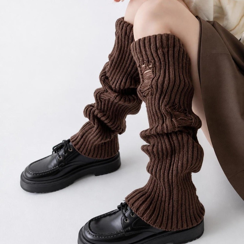 Penghangat Kaki Rajutan Hangat - Boot Sock Slouchy ulasan dan harga