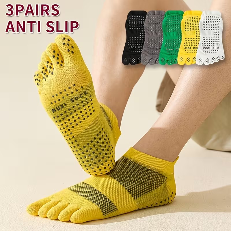 Kaos Kaki Pria 3-Pasang Anti-S - Toe Sock Split ulasan dan harga