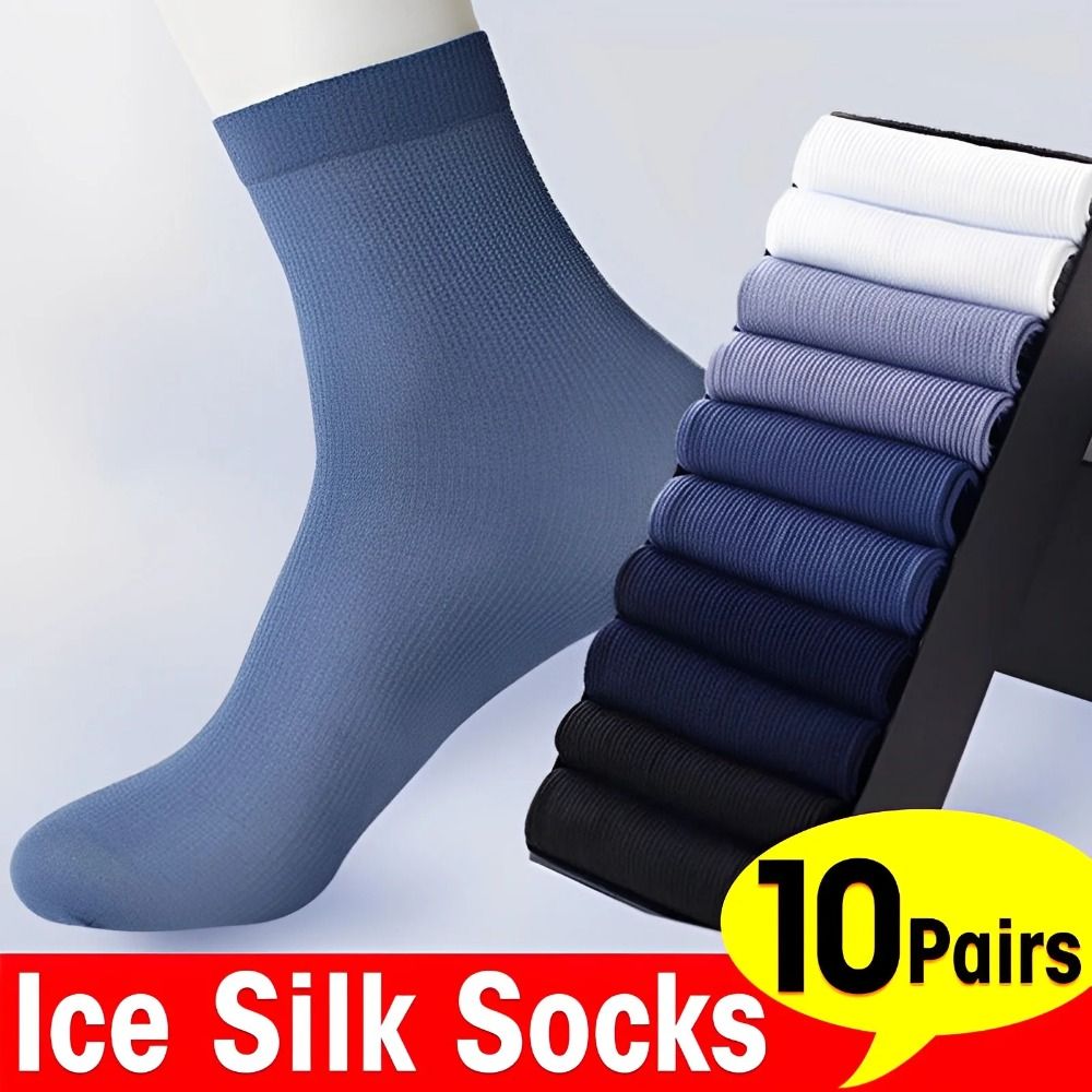 10 pasang Kaos Kaki Pria Baru  - Silk Sock Bamboo ulasan dan harga