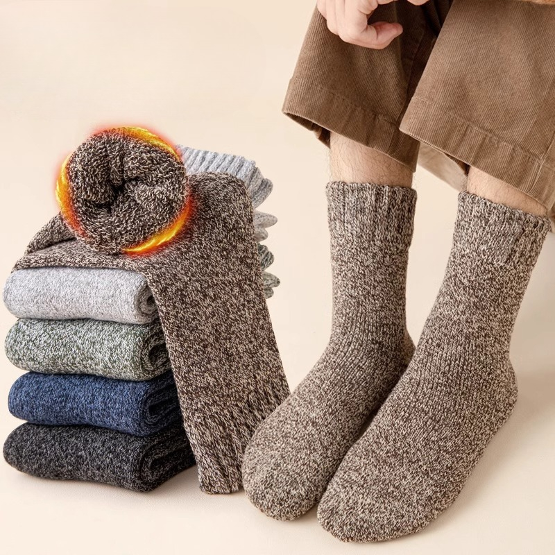 5 Pasang Kaus Kaki Katun Seten - Thermal Sock Winter ulasan dan harga