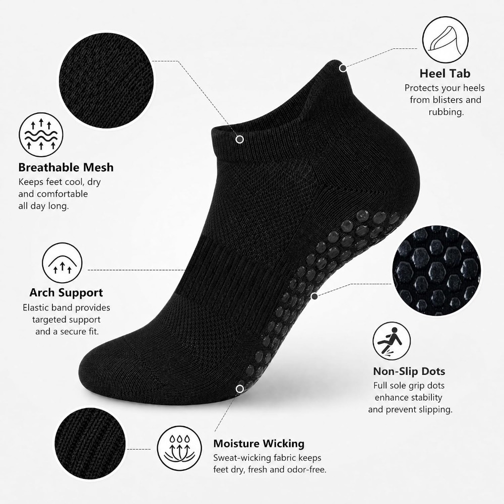 Kaos Kaki Anti Selip untuk Wan - Grip Sock Yoga ulasan dan harga