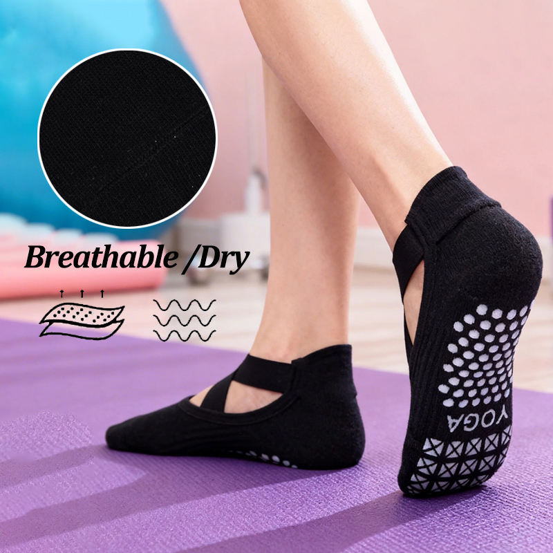 Kaus Kaki Yoga Anti Selip Wani - No Show Sock Women ulasan dan harga