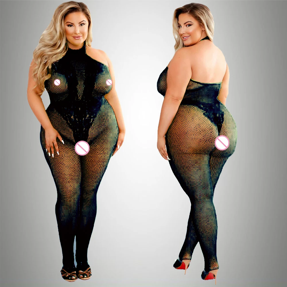 Bodysuit panas ukuran Plus 202 - Fishnet Stocking Women ulasan dan harga