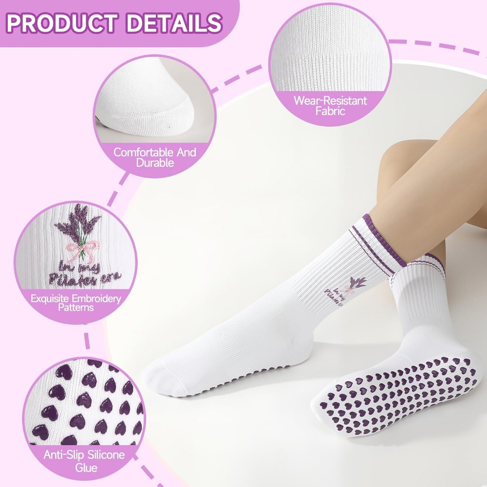 Kaos Kaki Yoga Wanita Lucu Ber - Grip Sock Yoga ulasan dan harga